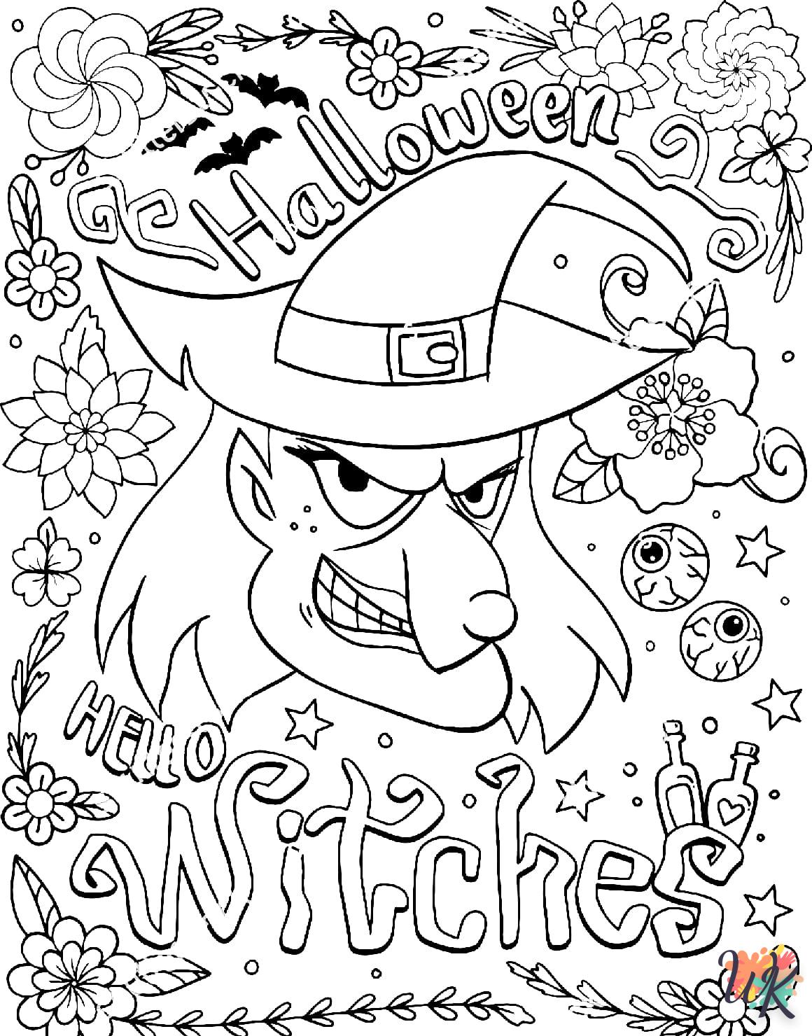 Strega 28 Disegni da Colorare Strega 26